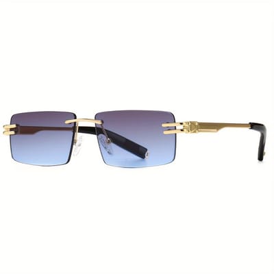 Bovista Zonnebril Voor Dames & Heren - Zonnenbrillen - Zonnenbril - Sun Glasses - Sunglasses - Techno Bril - Rave & Festival - Premium Quality - Grijs/Blauw
