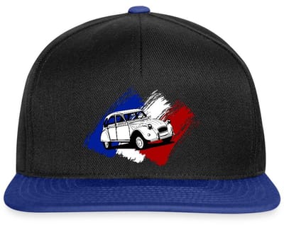 Citroën 2CV Model Franse Vlag Snapback cap
