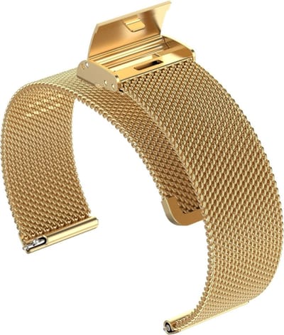 Milanees bandje - geschikt voor Samsung Galaxy Watch 7 / Watch FE / Watch 6 / Watch 6 Classic / Watch 5 / Watch 5 Pro / Watch 4 / Watch 4 Classic - goud