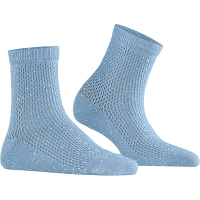 Burlington Neon Splash gedessineerd katoen Sokken dames blauw - maat 36-41