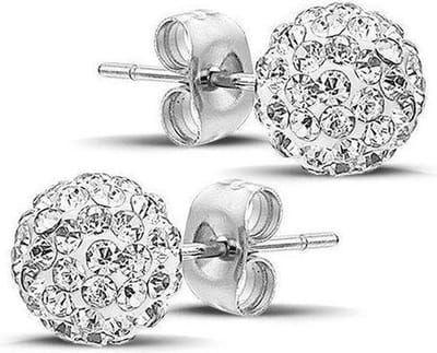 Montebello Oorbellen Lappula - 316L Staal - Shamballa - ∅8mm