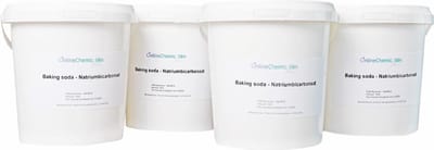 Online chemicalien – Baking Soda – 4 x 1.25 kg – Zuiveringszout – Natriumbicarbonaat