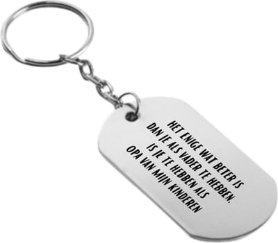 Akyol - het enige dat beter is dan je als vader te hebben is als opa te hebben voor mijn kinderen sleutelhanger - Papa - de liefste vader die opa wordt - vaderdag cadeautjes - vaderdag - cadeau voor opa - cadeau - verjaardagscadeau - verjaardag -