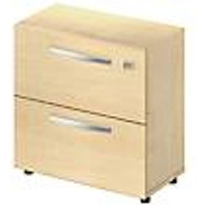 Schäfer Shop Select Hangmappenkast LOGIN, 2 laden, afsluitbaar, B 800 x D 420 x H 744 mm, esdoornpatroon/esdoornpatroon
