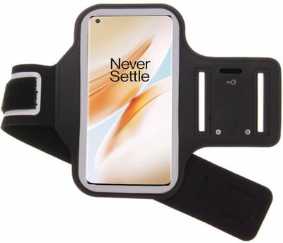 Hoesje geschikt voor Oneplus 8 Pro hardloop armband - Sportband - hoesje - zwart
