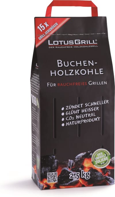 LotusGrill Brandpasta - 200ml & Houtskool Beuken zak - 2.5 kg