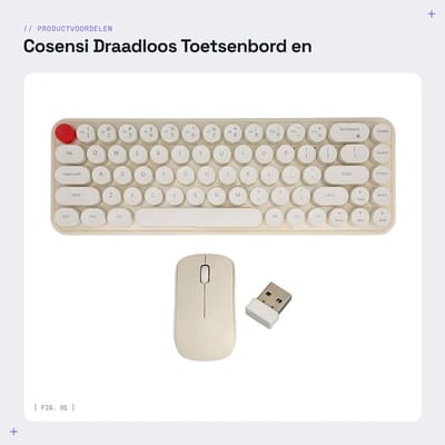 Dailygoods - Draadloos Toetsenbord en Muiscombinatie met Mechanische Toetsen