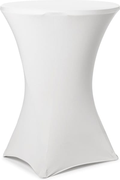 Statafelrok wit - Stretch hoes voor statafels - Geschikt voor tafels 80x110cm