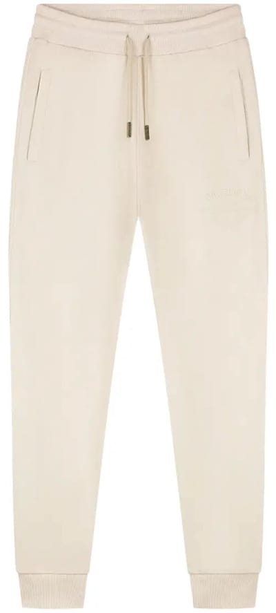 Malelions permanent vacation joggingbroek in de kleur ecru.