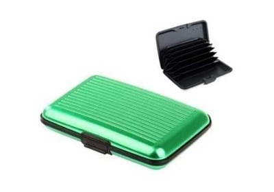 creditcard houder, aluma wallet GROEN, AS SEEN ON TV, mapje voor al uw pasjes