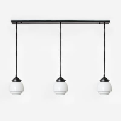 3 x Gispen Vlak lampen aan plafondbalk Moonlight - Art Deco Trade