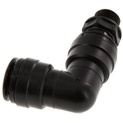 22mm x G1/2'' 90 graden L-verbinding POM Insteekfitting Buitendraad Draaibaar NBR