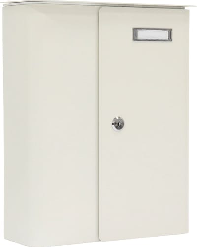 Rottner Brievenbus Splashy Wit met Witte Deur - 35,5x29,5x10cm