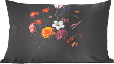 Sierkussens - Kussentjes Woonkamer - 60x40 cm - Lente - Bloemen - Klassiek - Vaas