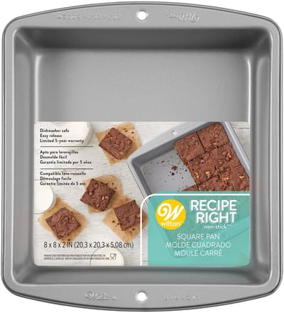 Wilton Recipe Right® Bakvorm voor Cakes en Muffins - Vierkant - 20 x 20cm - Non-Stick Coating