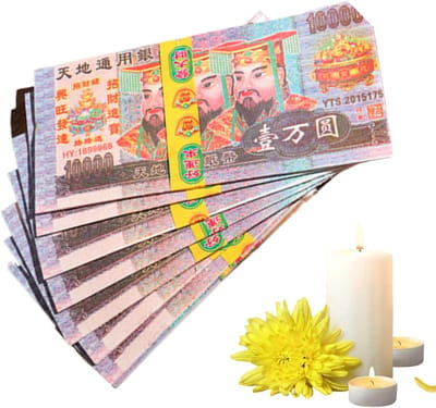 Voorouder Geld - Offer Geld - Begrafenis Ceremonies - Traditie Behoud - Draagbare Set - Goudkleurig