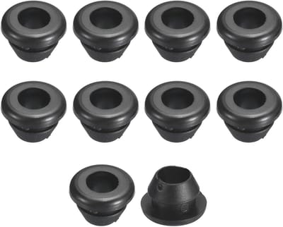 30 Stuks Rubber Grommets, 7mm Binnenmaat, 5mm Boorgat, Dubbelzijdige Holle Dichting voor Elektrische Kabels in Kantoor, Thuis en Auto