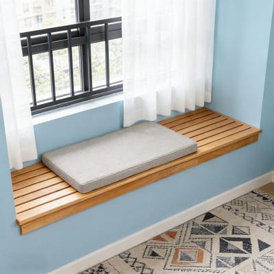 Bankkussen - Zitkussen - Buiten Zitten - Antislip Onderkant - 130x160 cm - Beige