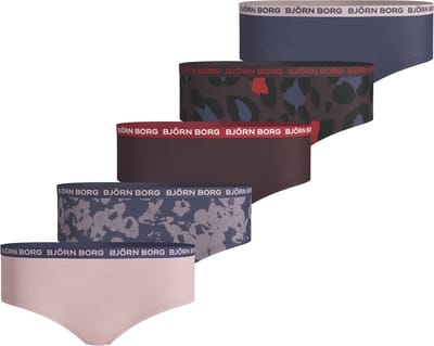 Bjorn Borg meisjes hipsters 5-Pack - Black BeautyBjorn Borg meisjes hipsters 5-Pack - Crown Blue - 128