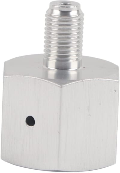 Allecto - CO2 Regulator Adapter - Aluminium Thuisbrouwerij Accessoire - Stevige kwaliteit - Brouwen van bier - 3/8 naar CGA320 - Geschikt voor hobb...