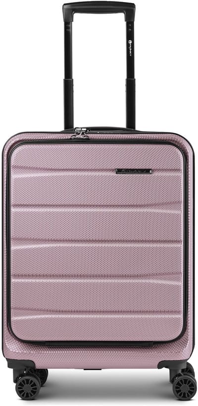 Franky Munich 4.0 4 wielen Cabinewagen 55 cm Laptopvak met uitbreidingsplooi - Harde bagage - TSA slot - pink dull