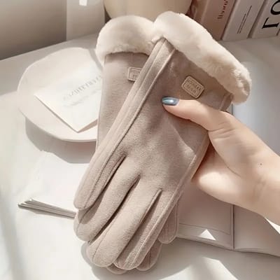 Sara Shop - Dames fleece handschoenen - Warme dameshandschoenen - Handschoenen fleece dames - Elegante handschoenen winter - Comfortabele dameshandschoenen - Dames outdoor handschoenen - thermohandschoenen - Dames wandelhandschoenen - handschoenen