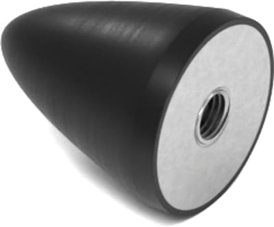 Rubbermagazijn - Parabool demper - Type KP/E - 30x36mm - M8 - Set 10 stuks