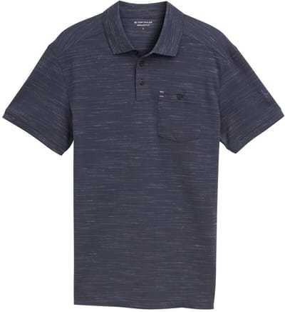 Tom Tailor - Poloshirt met borstzak - Maat S - Blueish Grey