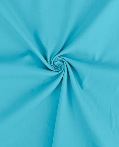 Geweven Viscose Uni per Meter – Aqua Blauw – Soepel & Ademend – Luxe Kledingstof voor Jurken, Blouses & Rokken