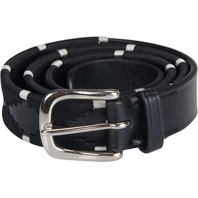Leren riem met borduursel Equestro