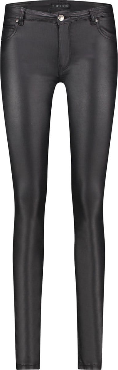 Supertrash - Spijkerbroek Dames Volwassenen - Broek - Jeans - Mid waist - Zwart Gecoat - 26
