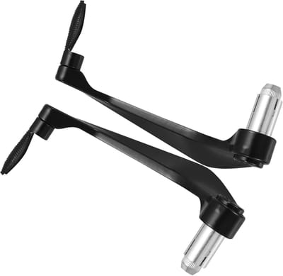Stuur Beschermers - Handkappen Motor - Motor Rijden - Aluminium Constructie - 16.5 cm - Zwart