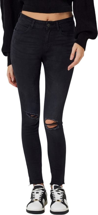 Noisy may Jeans Nmlucy Nw Ankl Jns Az088bl Bg Noos 27009521 Black Denim Dames Maat - W26 X L32