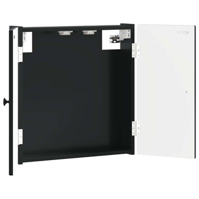 vidaXL - Dartbord - Kabinet - EDE - Zwart - 52,5 - x - 10,5 - x - 53,5 - cm - Bewerkt - hout