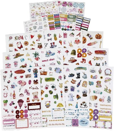 ByShane - Planner Stickerset - 785 Stuks - Kalender Stickeralbum - Bullet Journal Accessoires - Decoratieve Stickers - Planners Organisatoren - Dagboeken - Kalenderaddons