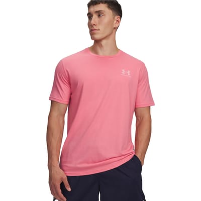 T-shirt Korte Mouw Under Armour Losvallend T-shirt met logo op de linkerborst