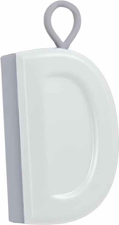 Rubber Water Scraper voor Huishouden - Multifunctionele Mini Wisser voor Badkamer en Keuken - Wit - Voor Glazen, Tegels en Spiegels - Handige Waterafvoerhulp bij Schoonmaken