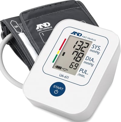Bloeddrukmeter Bovenarm - Gezondheidsmeter Hartslag - Thuisgezondheid Meten - Klinisch Gevallideerd - 22-32 cm Manchet - Wit