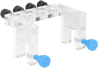 Aquarium Slanghouder met 6 Schroeven voor Bevestiging, Geschikt voor 10mm Slangen, 3.1 x 2.2 x 1.8 inch, Ideaal voor Aquaria en Waterplanten
