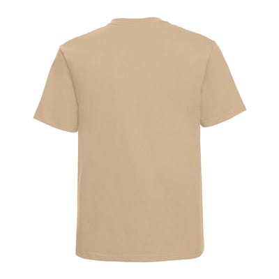 Russell Europa Heren Klassiek Zwaargewicht Ringspun Korte Mouwen T-Shirt (Tan)