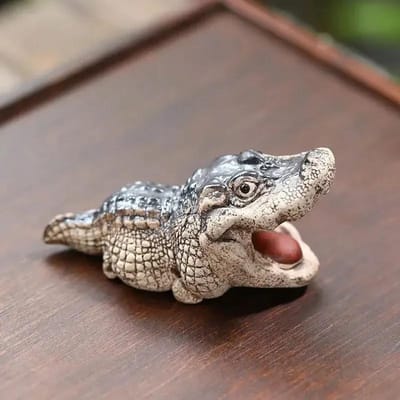 1 st Mini Krokodil Thee Huisdier Ornamenten Handgemaakt Thee Ceremonie Thee Spel Thee Kamer Tafel Huis Boetiek Geschikt voor Woonkamer Cadeau