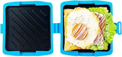 Tosti Grill - Panini Maker - Snelle Snacks - Vaatwasserbestendig - 4x17x4 cm - Blauw