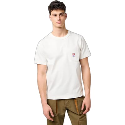 T-shirt Korte Mouw Wrangler 112371499-WORN WHITE