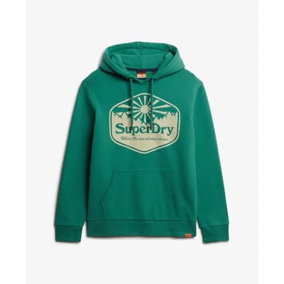 Superdry Sun Hoodie Groen Grootte: L