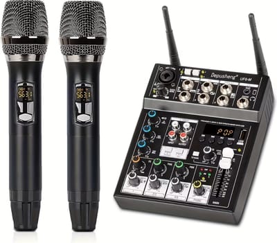 Bovista Mengpaneel - 6-kanaals - DJ - Mixer - Met Draadloze Microfoon