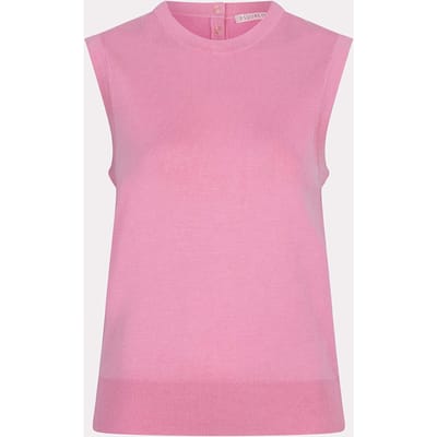 EsQualo Singlet Basic Knit Rose Maat: S | Truien Outlet | Dames | Roze
