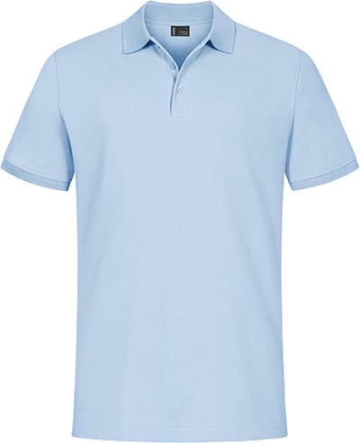 Herenpolo 'Promodoro' met korte mouwen Ice Blue - S