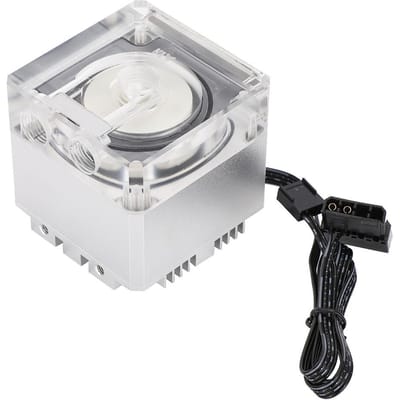 Pompe à dissipation thermique rapide 3 000 tr/min, débit 800 l, hauteur de refoulement 3,5 m, réservoir PC, noir argenté