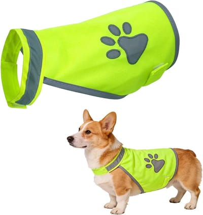 Reflecterende Honden Veiligheidsvest voor Nachtwandelingen - Verstelbaar en Hoogzichtbaar Neon Geel (M) - Veiligheid, Comfort, Dierenaccessoires