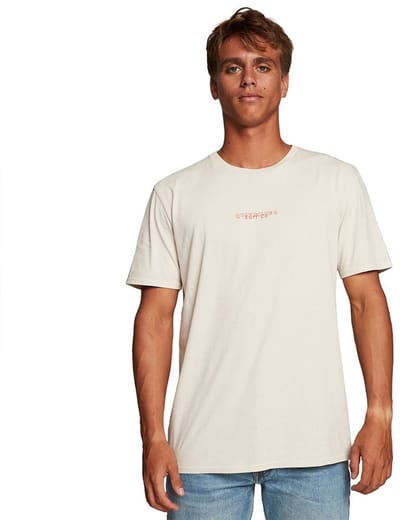 Quiksilver Urban Volcano Ss T-shirt Met Korte Mouwen Beige L Man